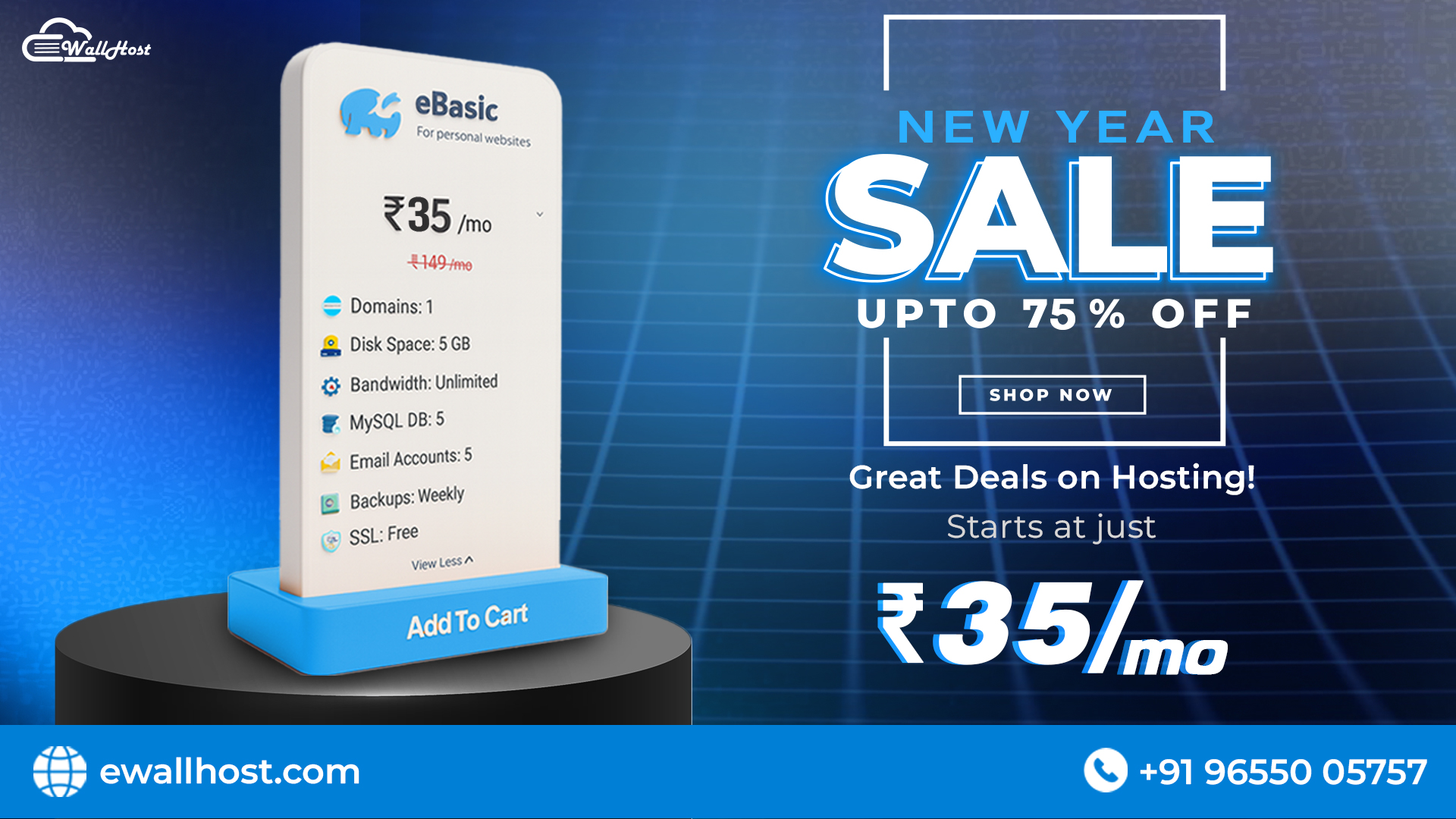 New Year Sale Web Hosting offer